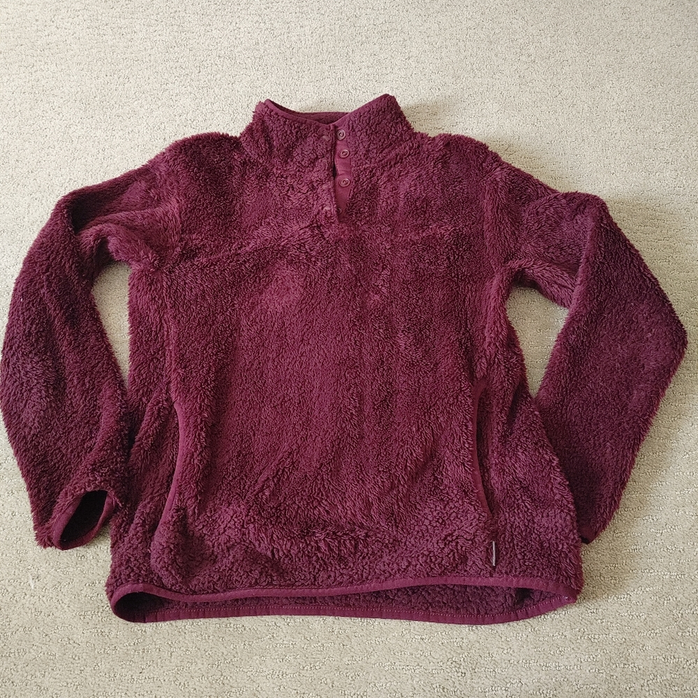 Eddie Bauer Mockneck Snap Fleece Sweatshirt